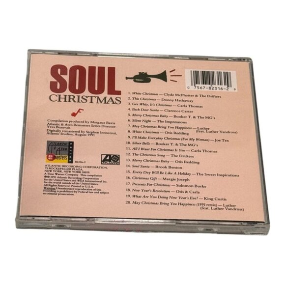 Soul Christmas CD 1991 Atlantic Atco Remasters R&B Holiday Otis Redding Vandross - Picture 10 of 11